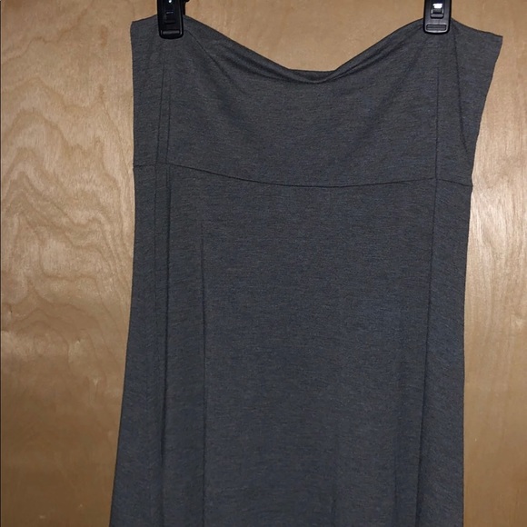 LuLaRoe Dresses & Skirts - XL LulaRoe Solid Gray Maxi Skirt